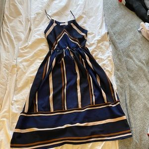 Striped midi dress size small